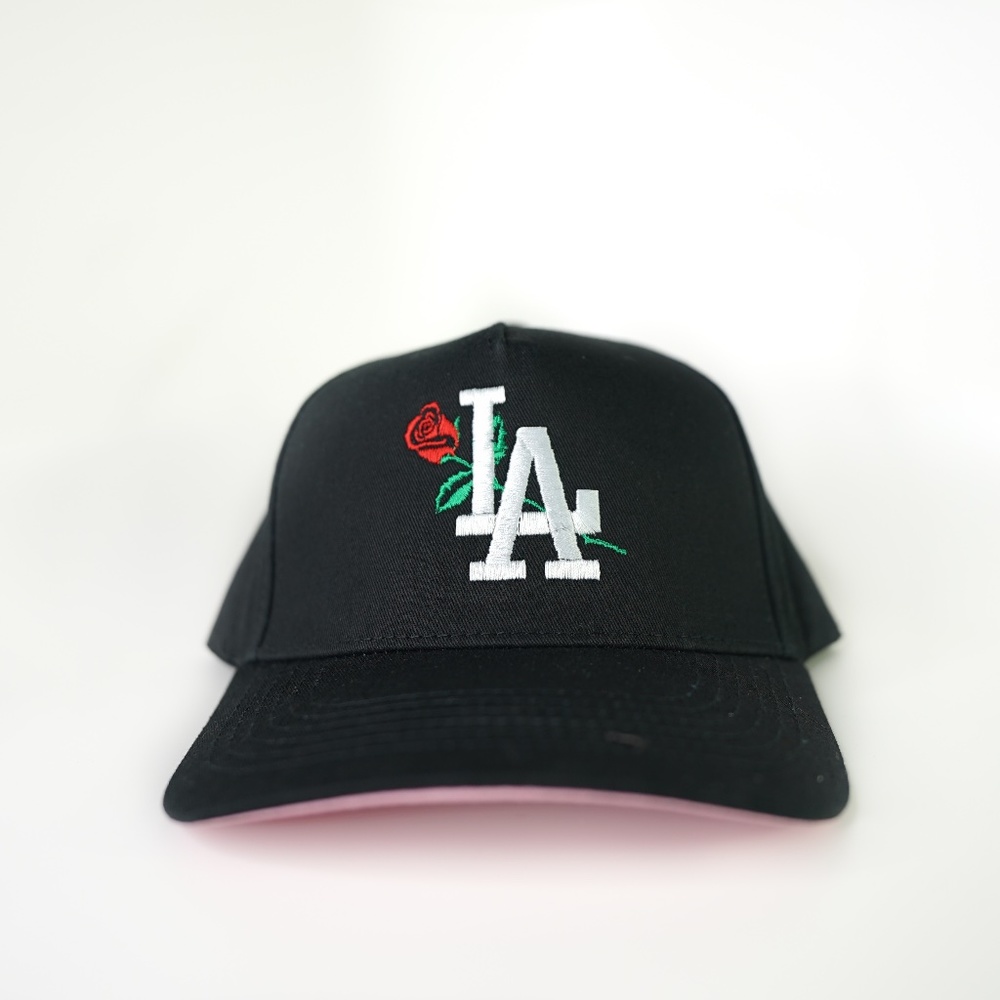 Los Angeles Rose LA Concept Pink Brim Pinky Black Snapback